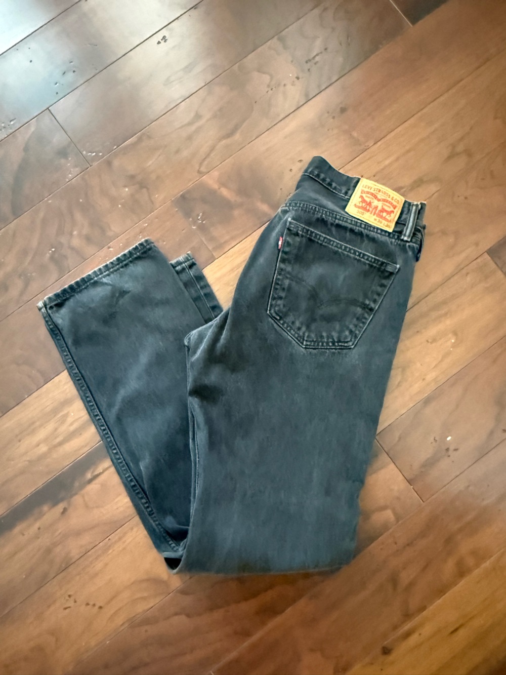 Levi's Black Denim Jeans 505 36x36